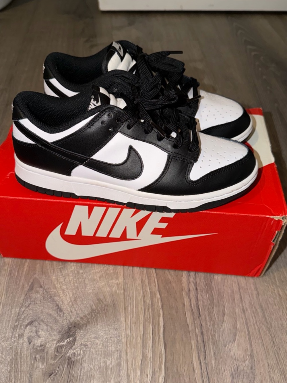 Nike Panda Dunks black and white